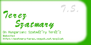 terez szatmary business card